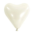 Latexballon Herz Standard Weiß – 100 Stk.
