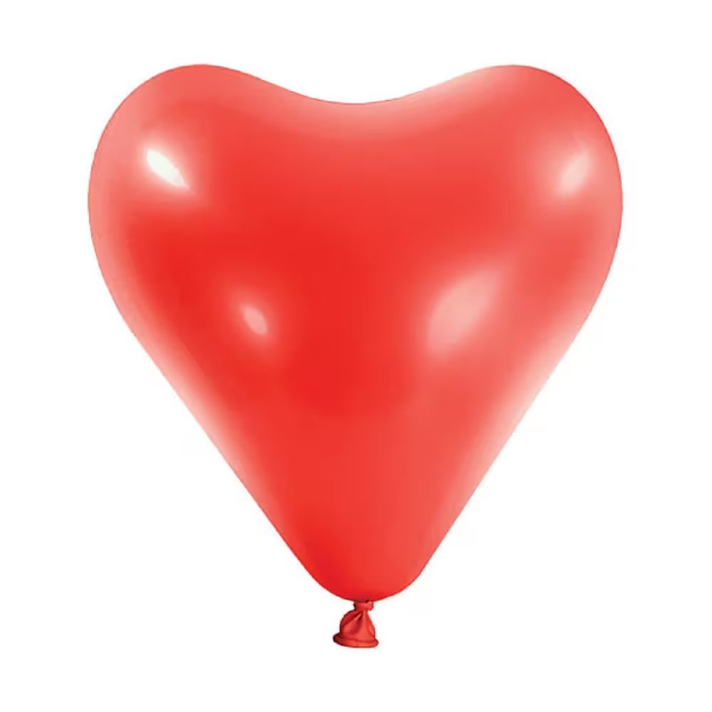 Latexballon Herz Standard Rot – 100 Stk.