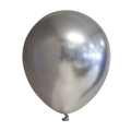 Latexballon Rund Chrome Silber  – 100 Stk.