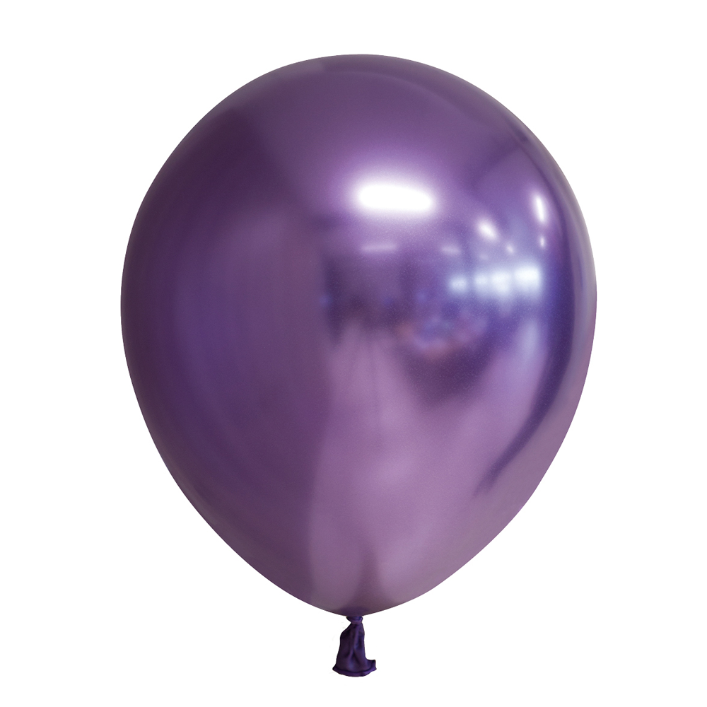 Latexballon Rund Chrome Lila  – 100 Stk.