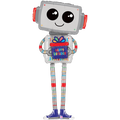 Happy Birthday Folienballon - Roboter Airwalker - 157cm