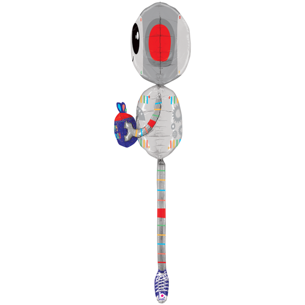 Happy Birthday Folienballon - Roboter Airwalker - 157cm