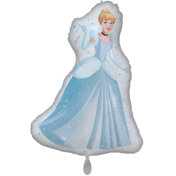 Folienballon Cinderella Prinzessin Hellblau Disney