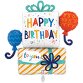 Happy Birthday Folienballon - Geschenke & Ballons Bunt - 80x80cm