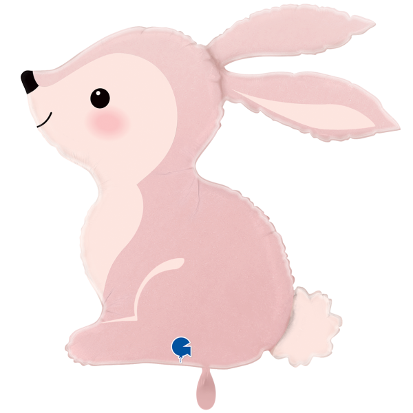 Folienballon Hase Rosa