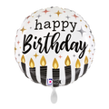 Happy Birthday Folienballon - Kerzen & Konfetti - 45cm