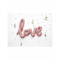 Folienballon Schriftzug "love" Rosegold