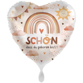 Herzballon Schön dass du geboren bist - 71cm