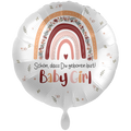 Folienballon Baby Girl Regenbogen - 71cm