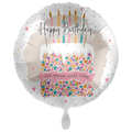 Happy Birthday Folienballon - Von Herzen Alles Liebe Torte - 71cm