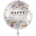Happy Birthday Folienballon - Eau de Fabulous Blumen - 71cm