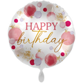 Happy Birthday Folienballon - Ballons Rosa Gold - 71cm