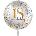 Folienballon Happy Birthday 18 Konfetti - 71cm