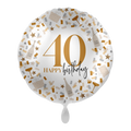 Folienballon Happy Birthday 40 Konfetti - 71cm