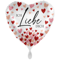 Folienballon Herz „Ich Liebe Dich“ Herzchen Rot Rosa