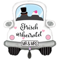 Folienballon „Frisch verheiratet“ Hochzeitsauto Mr. & Mrs.