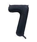 Folienballon Zahl 7 Satin Schwarz