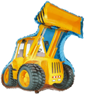 Folienballon Bagger Radlader Gelb Blau