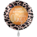 Happy Birthday Folienballon - Du wildes Ding Leopard - 71cm