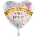 Happy Birthday Folienballon - Lebe Liebe Lache Herz - 71cm