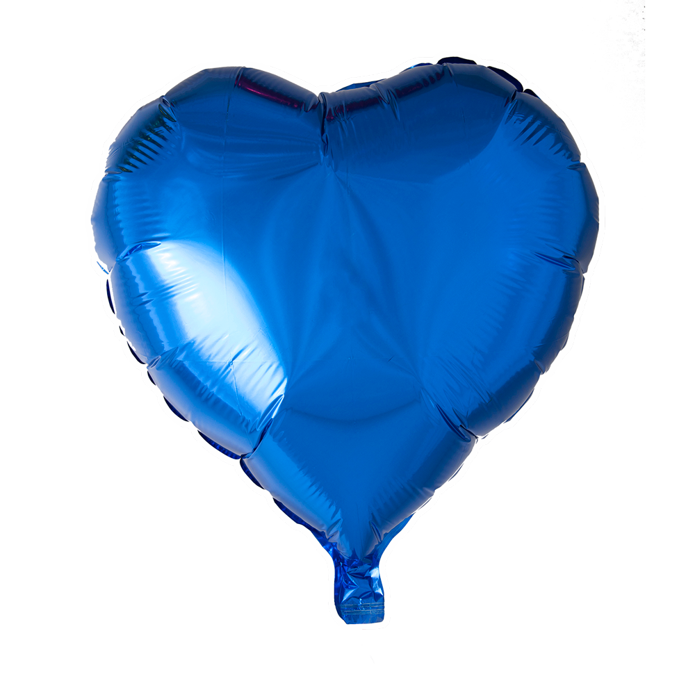 Folienballon Herz Blau