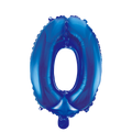 Mini Folienballon Zahl 0 Blau