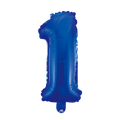 Mini Folienballon Zahl 1 Blau