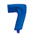 Mini Folienballon Zahl 7 Blau