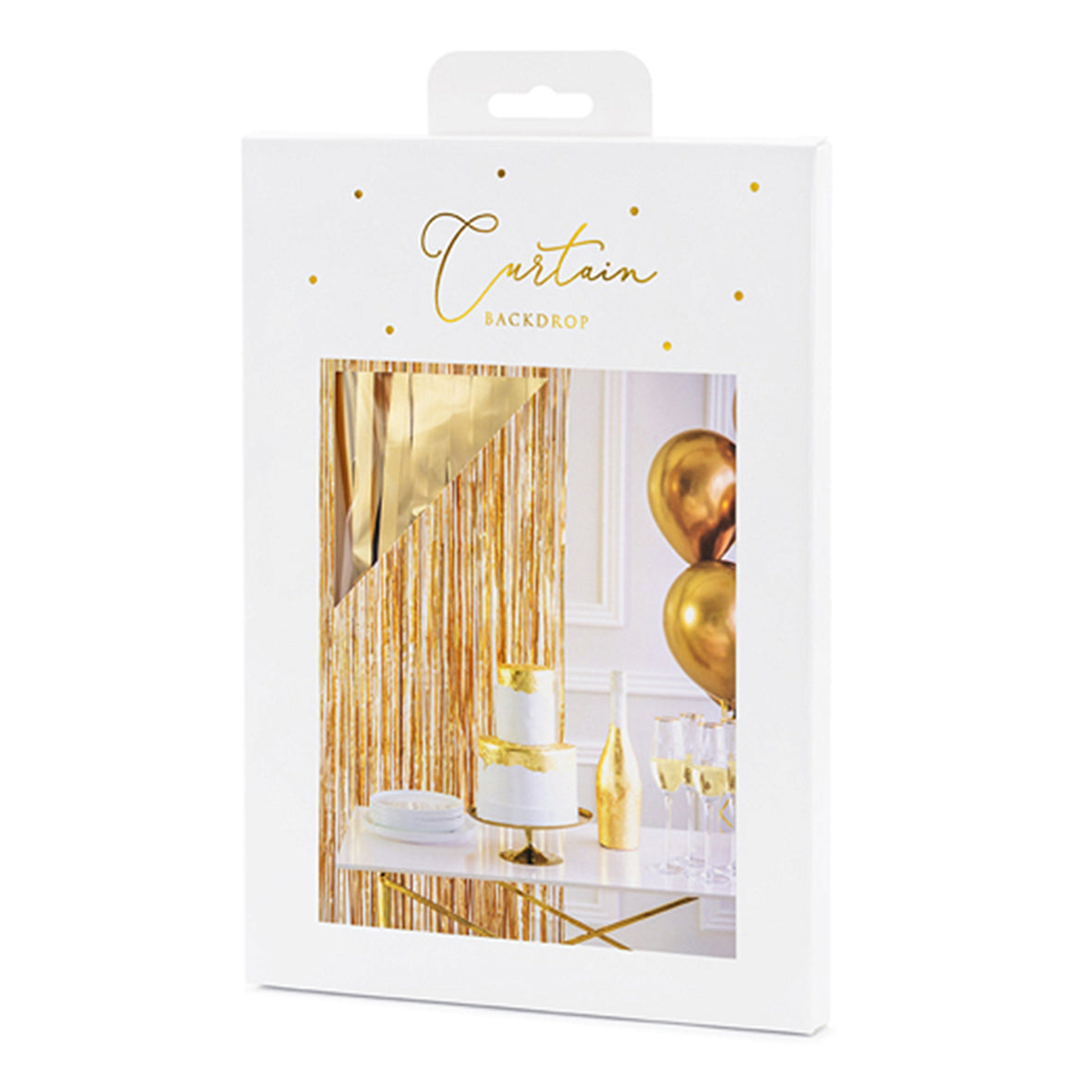 Glittervorhang Gold 2,5m x 90cm