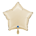 Folienballon Stern Satin Cream