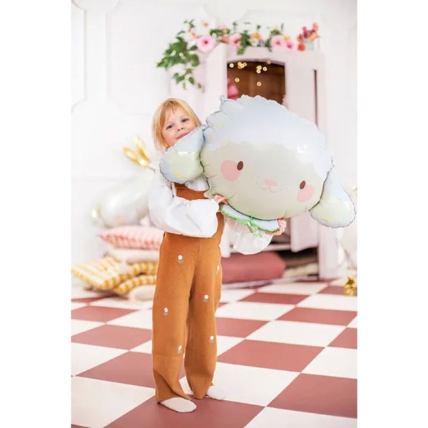 Folienballon Schaf mit Kleeblatt