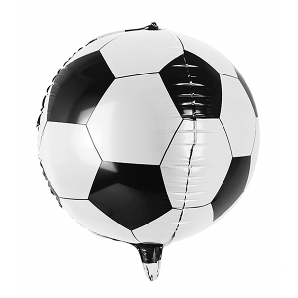 Folienballon Fußball Rund Schwarz Weiß