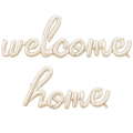 Folienballon Schriftzug "Welcome Home" Cappuccino