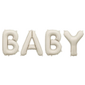 Folienballon Schriftzug "BABY" Beige