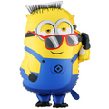 Folienballon Minion mit Sonnenbrille Gelb Blau