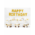 Folienballon Schriftzug "Happy Birthday" Gold