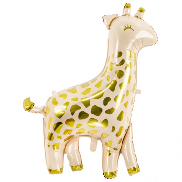 Folienballon Giraffe Beige Gold