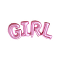 Folienballon Schriftzug "GIRL" Pink