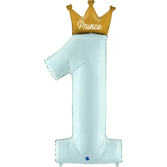Königlicher Zahlenballon "Prince" für den 1. Geburtstag!