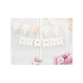 Bannergirlande "Mr & Mrs" Weiss & Gold