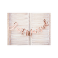 Bannergirlande "Just Married" Rosegold