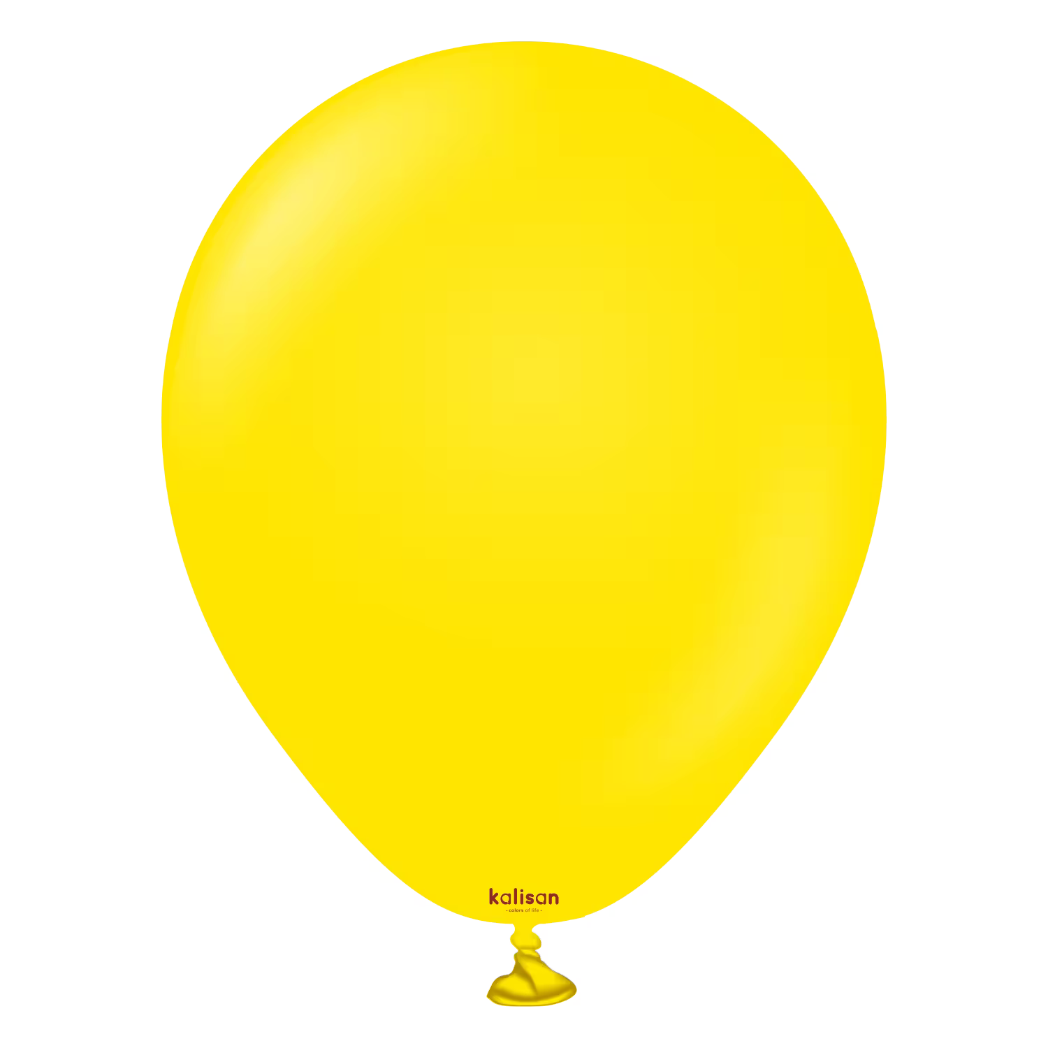 Latexballon Rund Standard Gelb – 100 Stk.