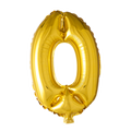 Mini Folienballon Zahl 0 Gold