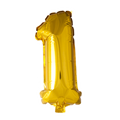 Mini Folienballon Zahl 1 Gold