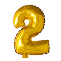 Mini Folienballon Zahl 2 Gold