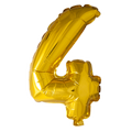 Mini Folienballon Zahl 4 Gold