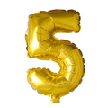 Mini Folienballon Zahl 5 Gold