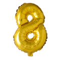 Mini Folienballon Zahl 8 Gold