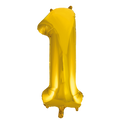 Folienballon Zahl 1 Gold