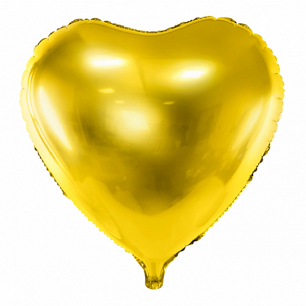 Folienballon Herz Gold